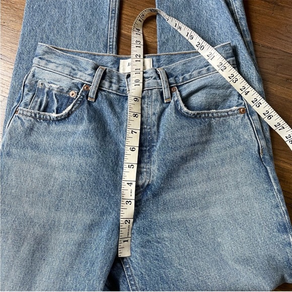 Agolde Riley crop raw hem jeans women’s size 24 - Picture 8 of 10